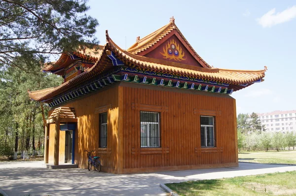 stock image Chinese Public Toilet (Heihe Central Park)