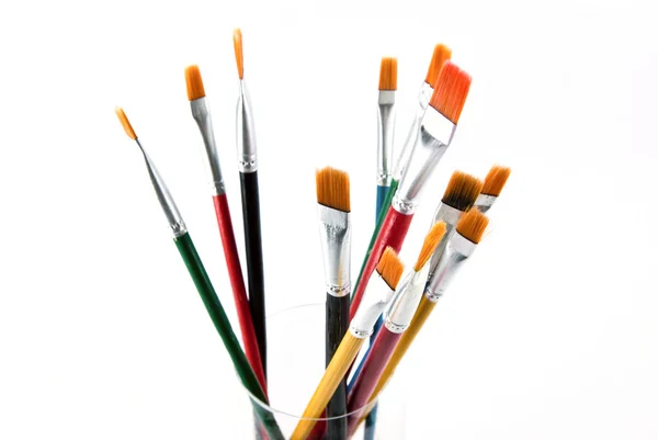 Sanatçı Boyası Fırçaları — Stok fotoğraf
