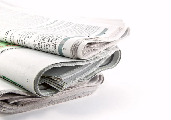 stock image Pile of newspapers