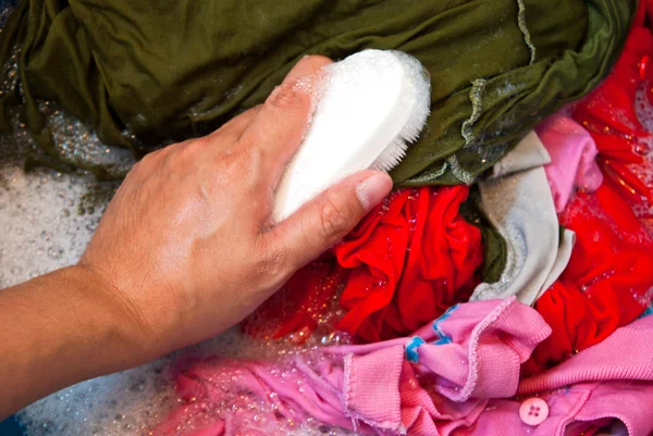Промитий одяг — стокове фото