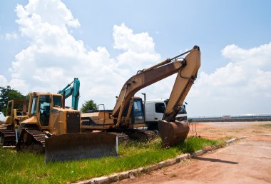 Construction machinery clipart