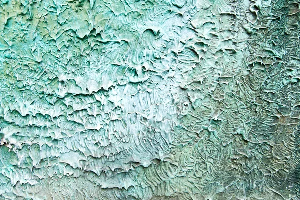 Yeşil boyalı harç duvar dokusu — Stok fotoğraf
