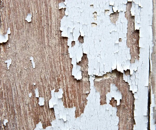 Peeling verf op oude hout achtergrond — Stockfoto