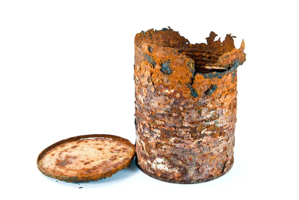 Vieja lata oxidada — Foto de Stock