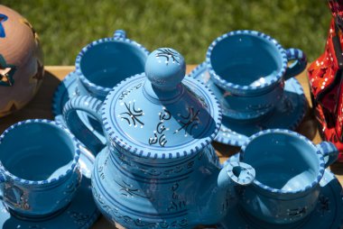 Tunisia tea crockery clipart