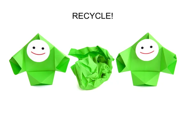 Konceptuální obrázek recyklace, ekologii a ochranu přírody — Stock fotografie