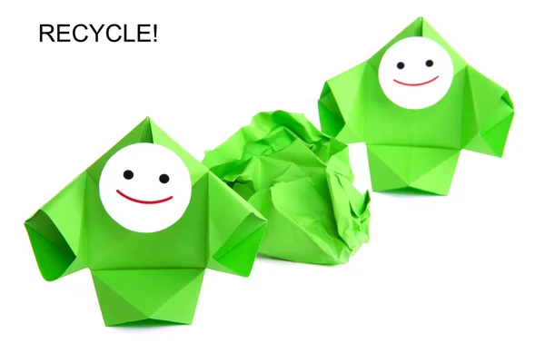 Konzeptionelles Image von Recycling, Ökologie und Naturschutz — Stockfoto