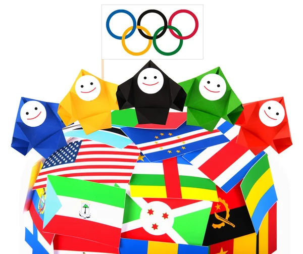 Az olimpiai játékok és sport verseny fogalmi kép — Stock Fotó