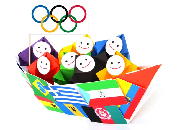 Conceptuele afbeelding van Olympische spelen en sport concurrentie — Stockfoto