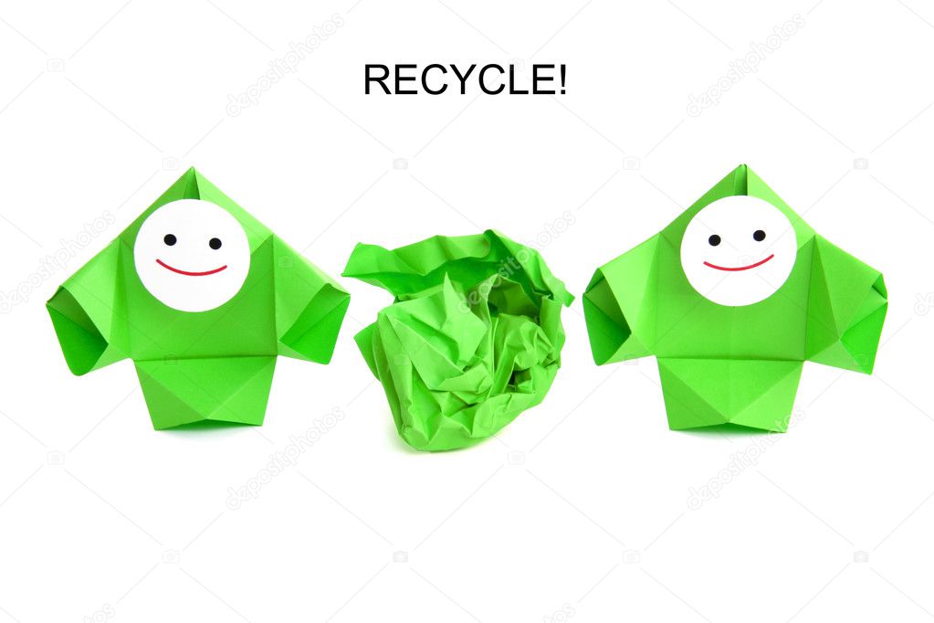Conceptual image of recycling, ecology, and nature protection