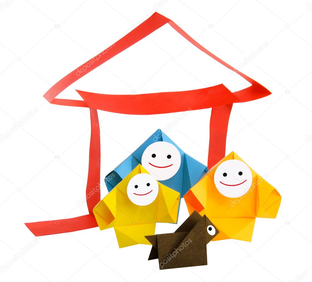 Conceptual image of family and home