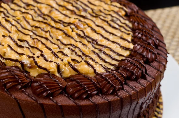 Tyska choklad fudge cake — Stockfoto