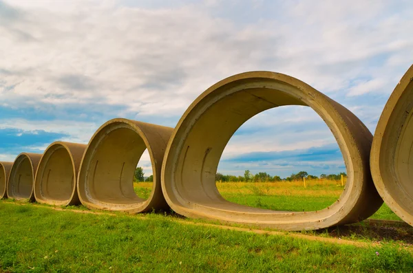 Cement Tubes — Stock Photo, Image