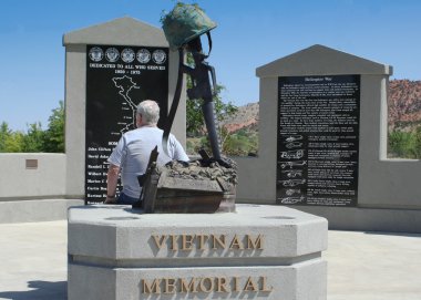 Vietnam War Memorial, Cedar City Utah clipart