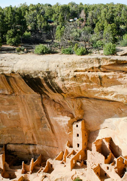 Square Tower Indian Ruins, Mesa Verde, Colorado — Stock Photo, Image