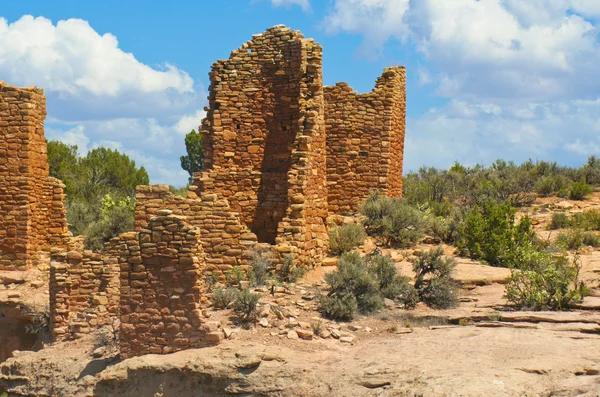 Pueblo Hint kumtaşı konutlar, mesa verde, co #5 — Stok fotoğraf