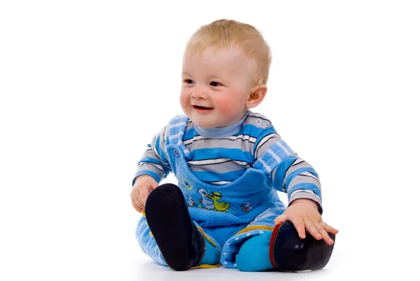 Een kleine baby kleding schoenen — Stockfoto