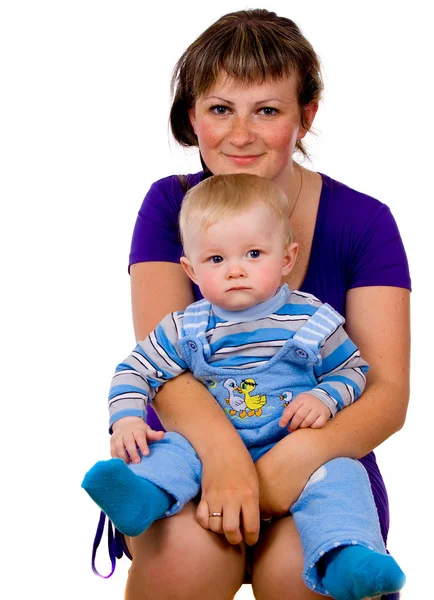 Mãe e uma criancinha — Fotografia de Stock