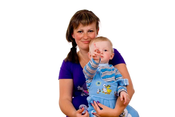 Mãe com um lindo bebezinho — Fotografia de Stock