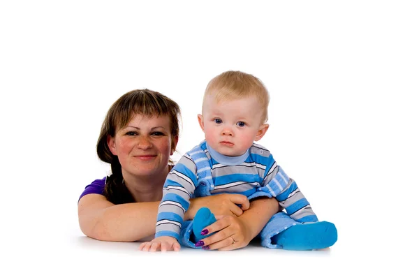 Mãe com uma criança pequena — Fotografia de Stock