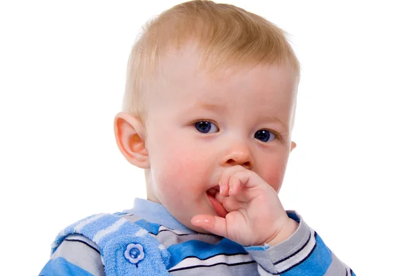 A small child looks into the camera — Stock Photo, Image