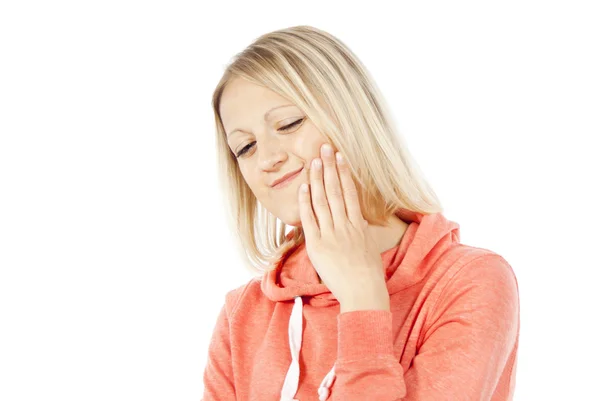 Dziewczyny mam ból zęba — Zdjęcie stockowe