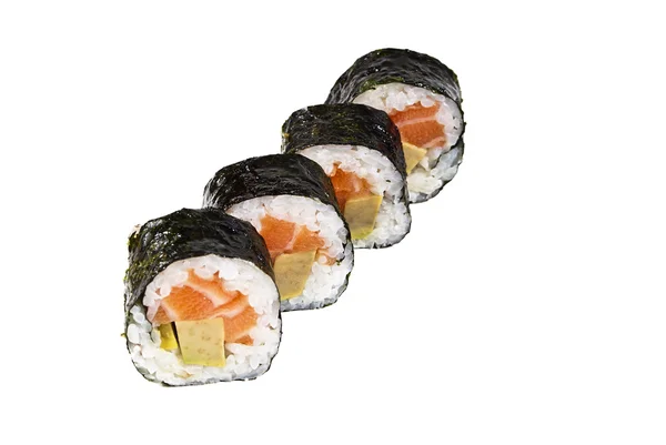 Na białym tle pyszne sushi — Zdjęcie stockowe