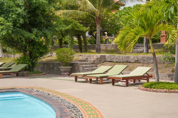 Playa hotel resort piscina —  Fotos de Stock
