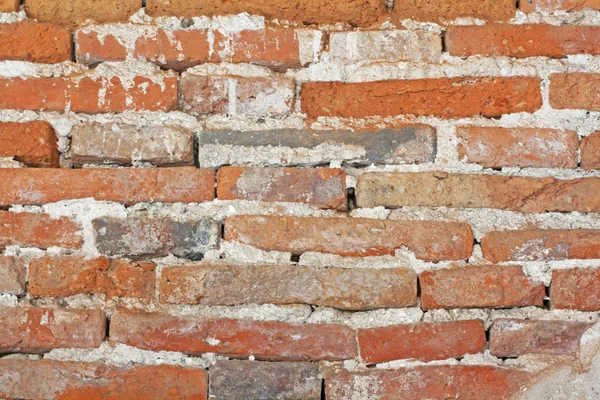 Gamla tegel och cement vägg — Stockfoto