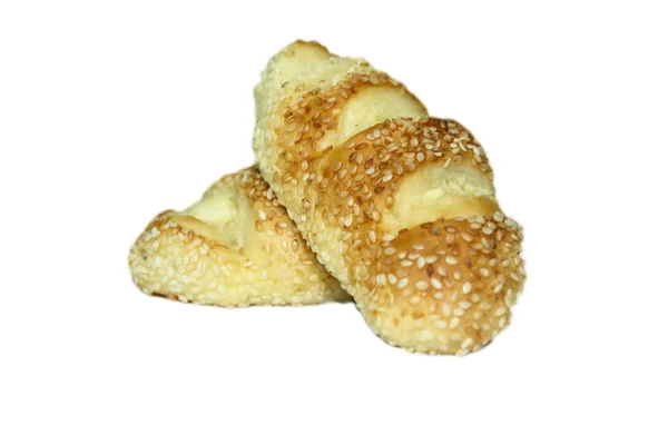 两个大蒜面包 — 图库照片