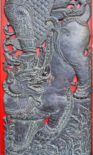Thai art on door — Stock Photo, Image