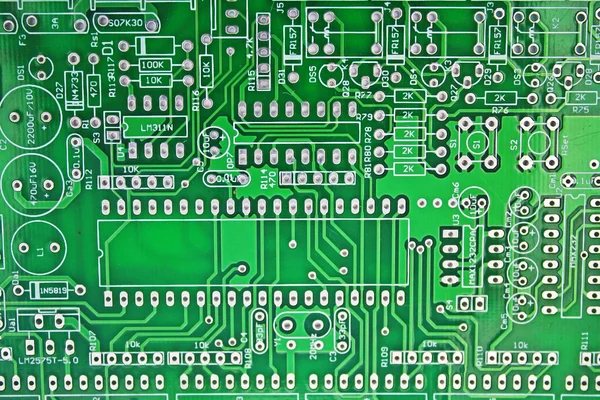 Placa de circuito impreso: PCB — Foto de Stock