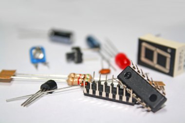 Electronic components clipart