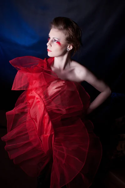 Red geisha — Stock Photo, Image