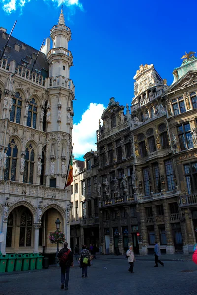 Gebäude auf dem Platz in Belgien — Stockfoto