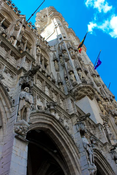 Gotycka katedra w Belgii — Zdjęcie stockowe