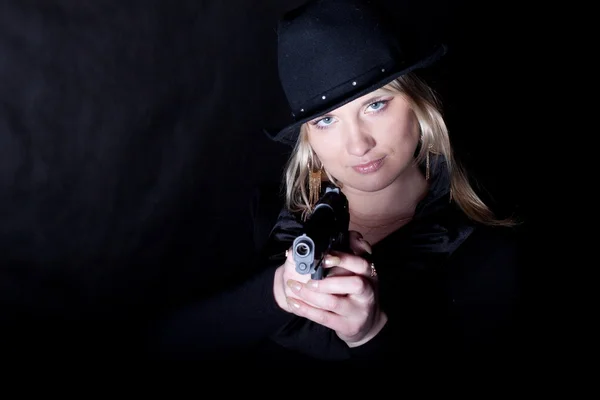 Gangster girl with a gun