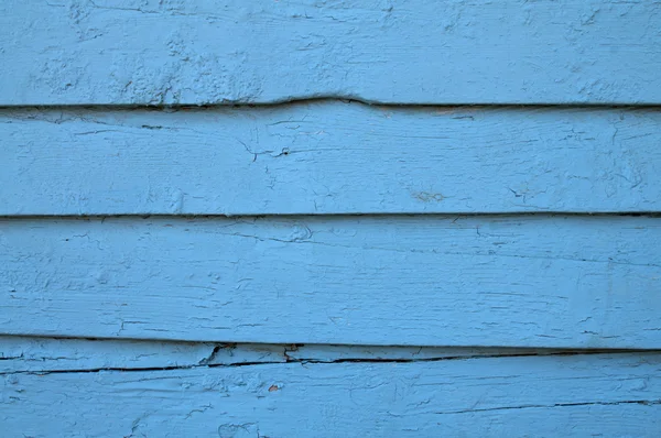 Antigua pared de madera pintada azul — Foto de Stock