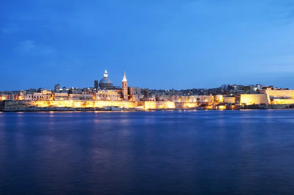 Valletta by night — Stock Photo, Image