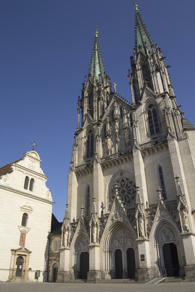 Saint Wenceslas Cathedra in Olomouc( Czech Republic. )