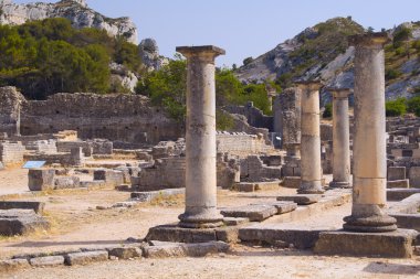 Glanum near of Saint-Rémy-de-Provence. France. clipart