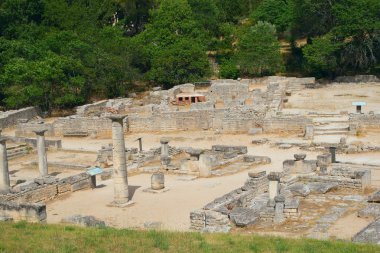 General view of Glanum. France clipart