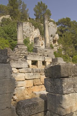 Glanum near of Saint-Rémy-de-Provence. France. clipart