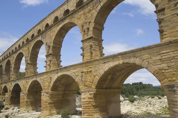 General view of the Pont du Gard (France) — Stock Photo, Image
