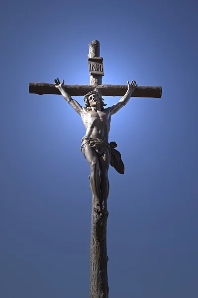 stock image Statue of Jesus Christ on a cross