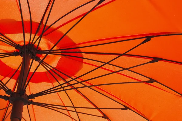 Guarda-chuva laranja — Fotografia de Stock