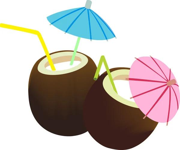 Kokosnöt juice Vektorgrafik