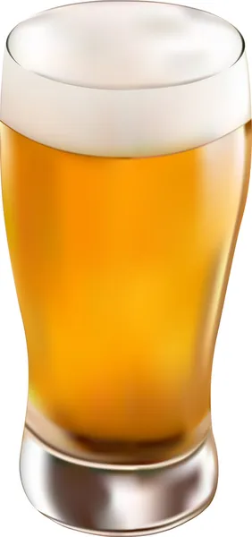Ett glas öl — Stock vektor