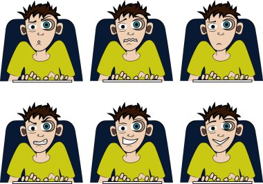 On-line guy clipart