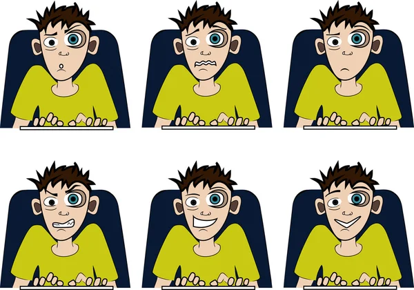 On-line guy Royalty Free Stock Vectors